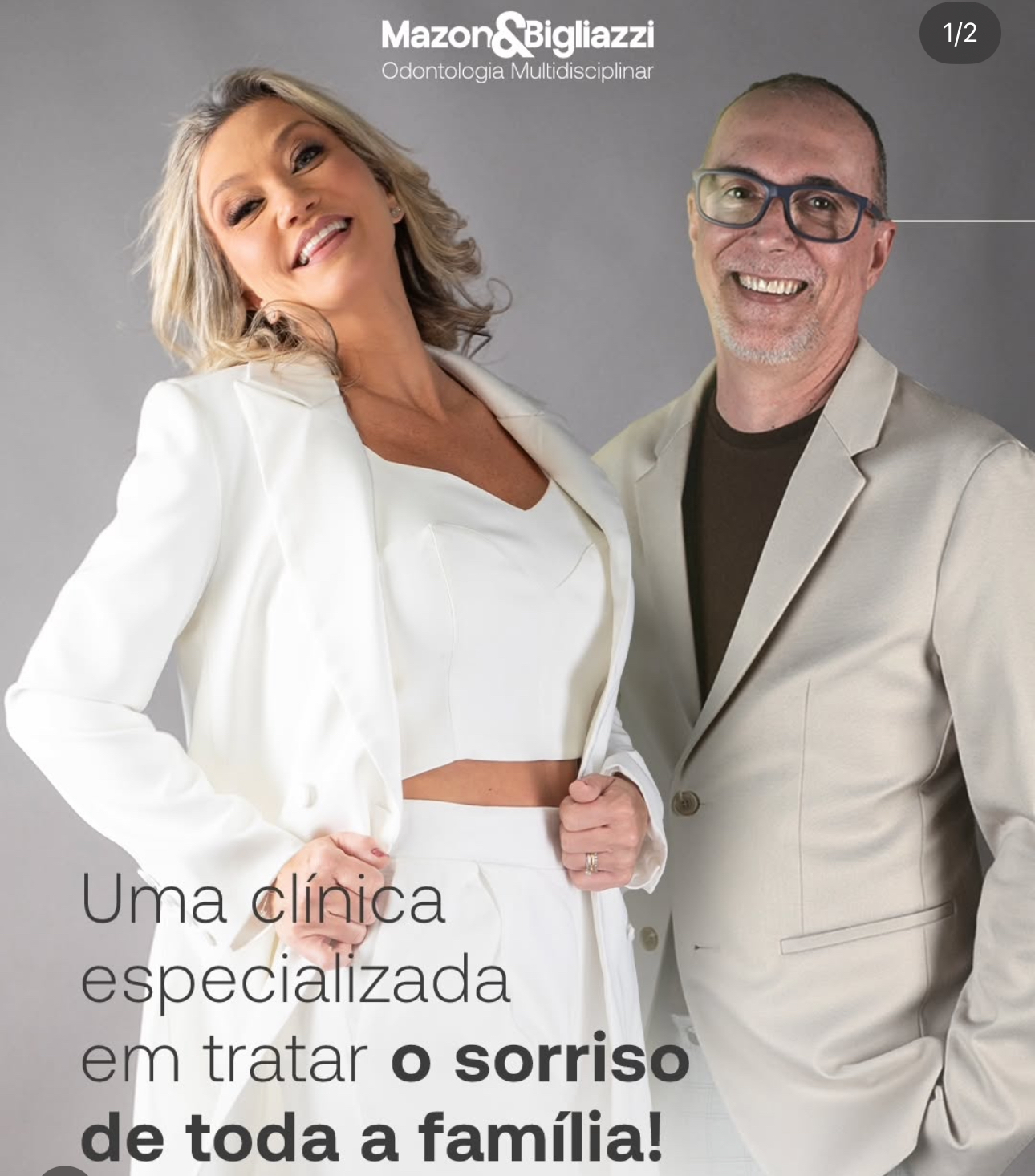 Comunicação anterior da clínica nas redes sociais